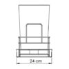 Basurera empotrable 20 litros bajo pozuelo cocina Rejiplas